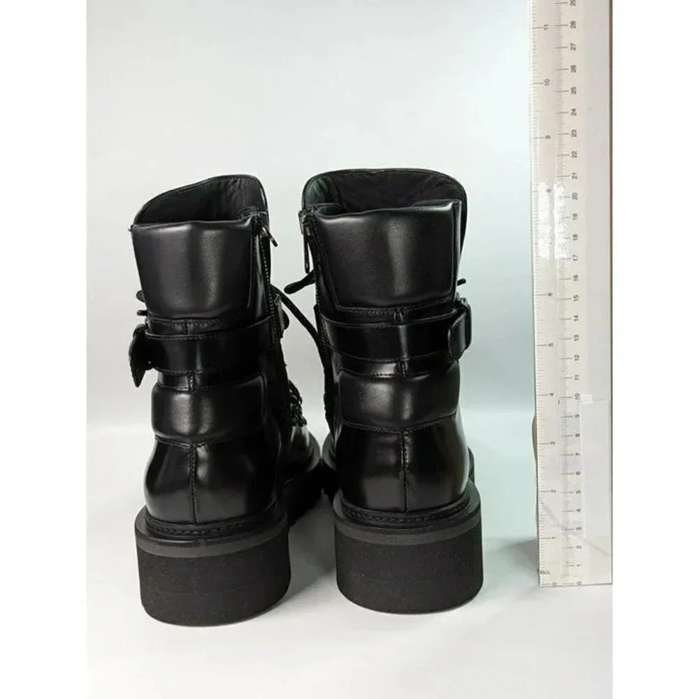 Salvatore Ferragamo Elimo Women's Leather Ankle Boots Size 9.5 (MSRP $1,550) - Picture 9 of 12